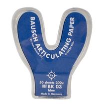 Papier à articuler avec transfert progressif de la couleur – distributeur de plastique en forme de fer à cheval, 50 feuilles/boîte