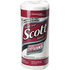 Essuie-tout Scott® – Blancs, 20 rouleaux/carton