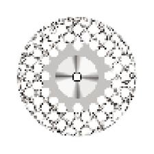 Disques de diamant perforés – RA, très fin, jaune, 0,15 mm d'épaisseur, 1/emballage