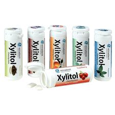 Gomme à mâcher Miradent au xylitol – 30 pièces/flacon, 12 flacons/emballage