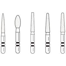 Two Striper® FG diamants – ShortCut™ assorties de 5 pièces, de 5/emballage