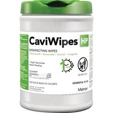 Lingettes désinfectantes pour surfaces CaviWipes™ HP – 6" x 6,75", 160/emballage