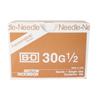Aiguilles BD PrecisionGlide™ Luer-Lok® – Standard, collet de plastique, 100/boîte