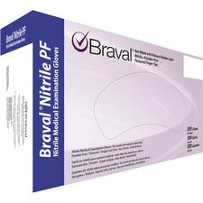 Gants d’examen en nitrile Braval®  – sans poudre, sans latex, bleu de lavande