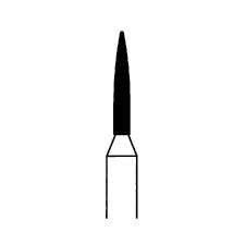 Instruments de diamant – FG, ultra fine, blanc, flamme, pointe, taille nº 862U-012-HP, diamètre de 1,2 mm 5/emballage