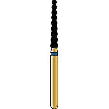 Fraises diamantées à usage multiples Alpen® – FG, grossière, bleue, cylindre strié, 5/emballage
