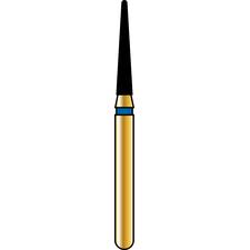 Fraises diamantées à usage multiples Alpen® – Grossière, bleue, conique étroit à bout rond, no 856N, diamètre de 1,4 mm, longueur de 8 mm, 5/emballage