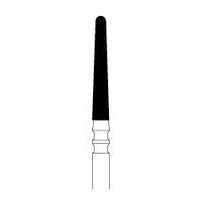 Fraises 2 grains NTI® – FG, grossier/fin, cône à bout rond, longueur de 10 mm