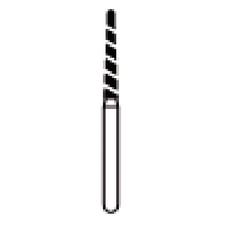 Fraises diamantées NTI® Turbo – FG, très grossière, noire, cône à bout rond, 5/emballage