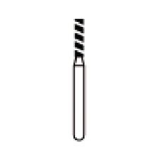 Fraises diamantées NTI® Turbo – FG, très grossière, noire, cylindre à bout plat, 5/emballage
