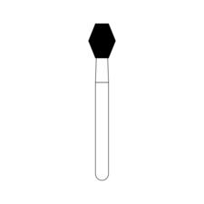 Fraises diamantées NTI® – Grossière, verte, cylindrique, no C811, 5/emballage