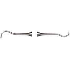 Détartreurs faucilles – Jacquette n°J1S/N5, pour dents antérieures, Double extrémité
