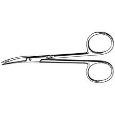 Ciseau chirurgical – Iris 4", courbé