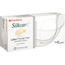 Gants d’examen en latex non poudrés Cranberry® Silkcare® avec lanoline et vitamine E, 100/boîte