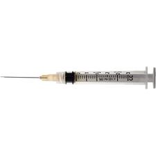 Seringue d'irrigation endodontique513 Monoject® avec aiguille – 3 mL, longueur de 31,7 mm, 100/emballage