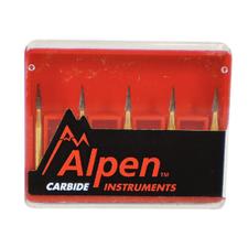 Fraises au carbure pour taille et finition Alpen® – FG, cône, 12 cannelures, bout pointu, 5/emb.