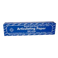 Bausch Arti-Check® Articulating Paper – Straight, Box with Booklets, 200 Strips