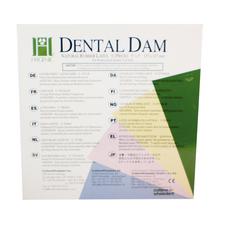 Digue dentaire en latex Hygenic® – Enfants, prédécoupée, 5" x 5", 52/emballage