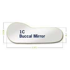 Miroirs photographiques intrabuccaux en rhodium Riofoto, enfant