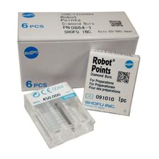 Fraises aux pointes de diamant Robot® – FG, moyenne, blanc, cône inversé