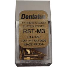 SURTEX™ Surface Treated Gold-Plated Post Refill – Medium, Length 9.3 mm, 12/Pkg