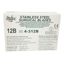 Lames chirurgicales – acier inoxydable, stérile, 100/boîte