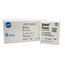 Fraises aux pointes de diamant Robot® – FG, moyenne, blanc, cône à bout rond