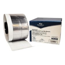 Cadres radiographiques Patterson® – 2 rangées, transparents universels, perforés, 1000/boîte
