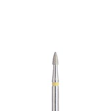 Fraises diamantées BluWhite – FG, fine, jaune, conique, le Composite de finition, 5/emballage