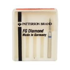 Instruments de fraises diamantées Patterson® – FG, moyenne, bleue, conique, curetage à bout en biseau