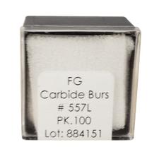 Fraises au carbure de tungstène – HM 31L droite fissurée surtaillée FGL, taille nº 557 L, diamètre de 1,0 mm, 100/emballage
