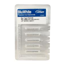 Fraises diamantées BluWhite – FGSS, oblongue, grossière, verte, occlusale, nº 630C, diamètre de 2,3 mm, longueur de 5,2 mm, 5/emballage