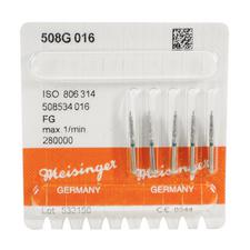 Instruments de diamant – FG, grossière, verte, conique, embout de guidage, 5/emballage
