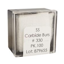 Fraises au carbure de tungstène – HM 7 poire FGSS, taille nº 330, diamètre de 1,8 mm, 100/emballage