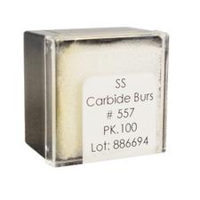 Fraises au carbure de tungstène – HM 31 droite fissurée surtaillée FGSS, taille nº 557, diamètre de 1,0 mm, 100/emballage
