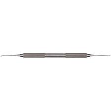 Spatule à sculpter – 1/2, discoïde/bec-de-corbin, manche arrondi 41, double extrémité