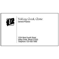 80 lb Smooth Business Cards, Personalized, 3-1/2" W x 2" H, 500/Pkg