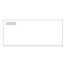 #10 Gummed-Flap Envelopes, 24 lb Bond, Personalized, 9-1/2" W x 4-1/8" H, 500/Pkg