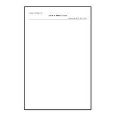 Traditional Note Pads, Personalized, 5-1/2" W x 8-1/2" H, 100 Sheets/Pad; 5 Pads/Pkg
