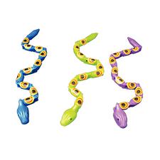 Plastic Wiggle Snakes, Assorted Colors, 17", 36/Pkg