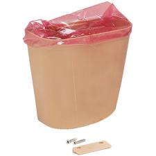 Récipient à déchets Handi-Hopper avec supports de fixation, beige