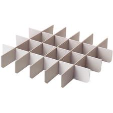 Accessoires de bac – Séparateur, 9-5/8" x 8-5/8" x 1-5/16", gris