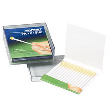 Applicateurs Pic-N-Stic™ – longueur de 2 1/2", diamètre de 2 mm, plastique avec adhésif sur une extrémité, 60/boîte