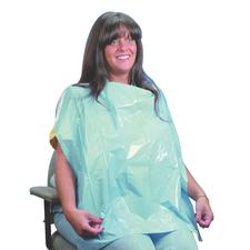 Tabliers de protection pour patients – 26" x 30", bleu, jetables, 100/emballage