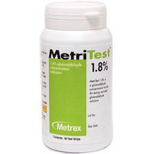 Bandelettes MetriTest™ – 1,8 %, 60 bandelettes/bouteille, 2 bouteilles/emballage