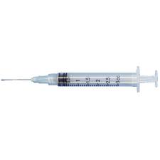 Seringue endodontique avec aiguille d'irrigation Patterson® – Seringue Luer de 3 cc avec aiguille à bout fermé et fente latérale, 100/emballage