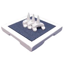 Carbon Insert Ceramic Tray with 6 Carbon Replacements C012 – 2-1/4" x 2-1/4" x 1/4"