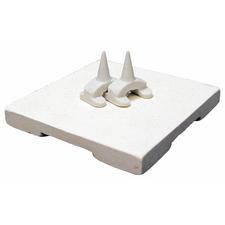 Ceramic Trays with 6 Etch Pegs B006 – 2-1/4" x 2-1/4" x 1/4", 2/Pkg
