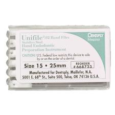 Unifiles® Stainless Steel Hand Files – 25 mm, 6/Pkg