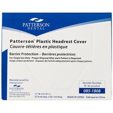 Couvre-têtières de plastique Patterson® – Transparent, 250/emballage